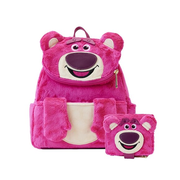 Loungefly Toy Story Lotso Plush Pocket Mini Backpack and wallet main image 12